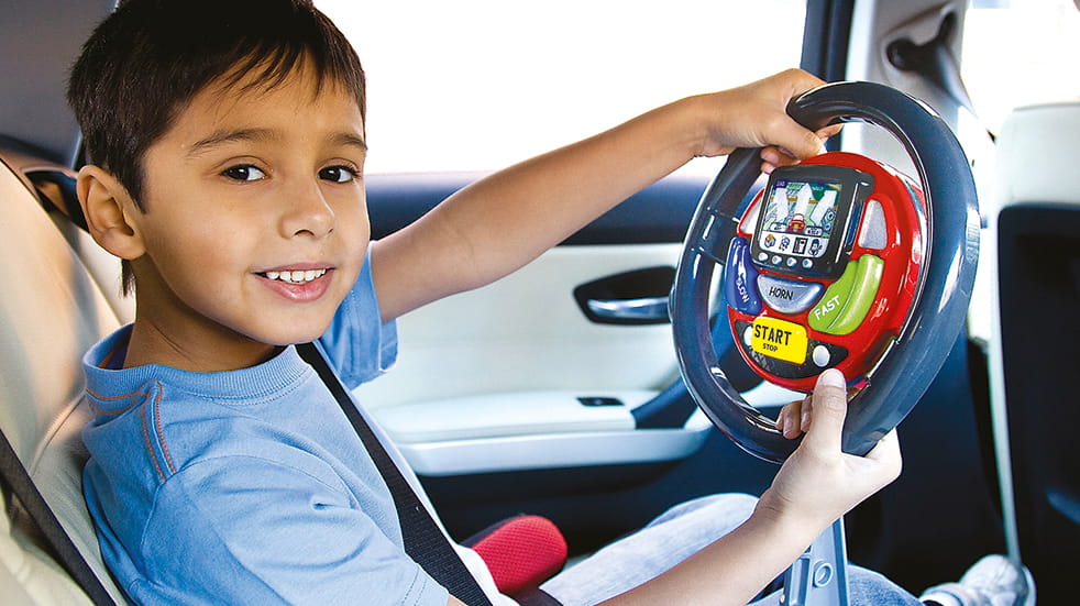The best travel toys for kids: Casdon satnav steering wheel